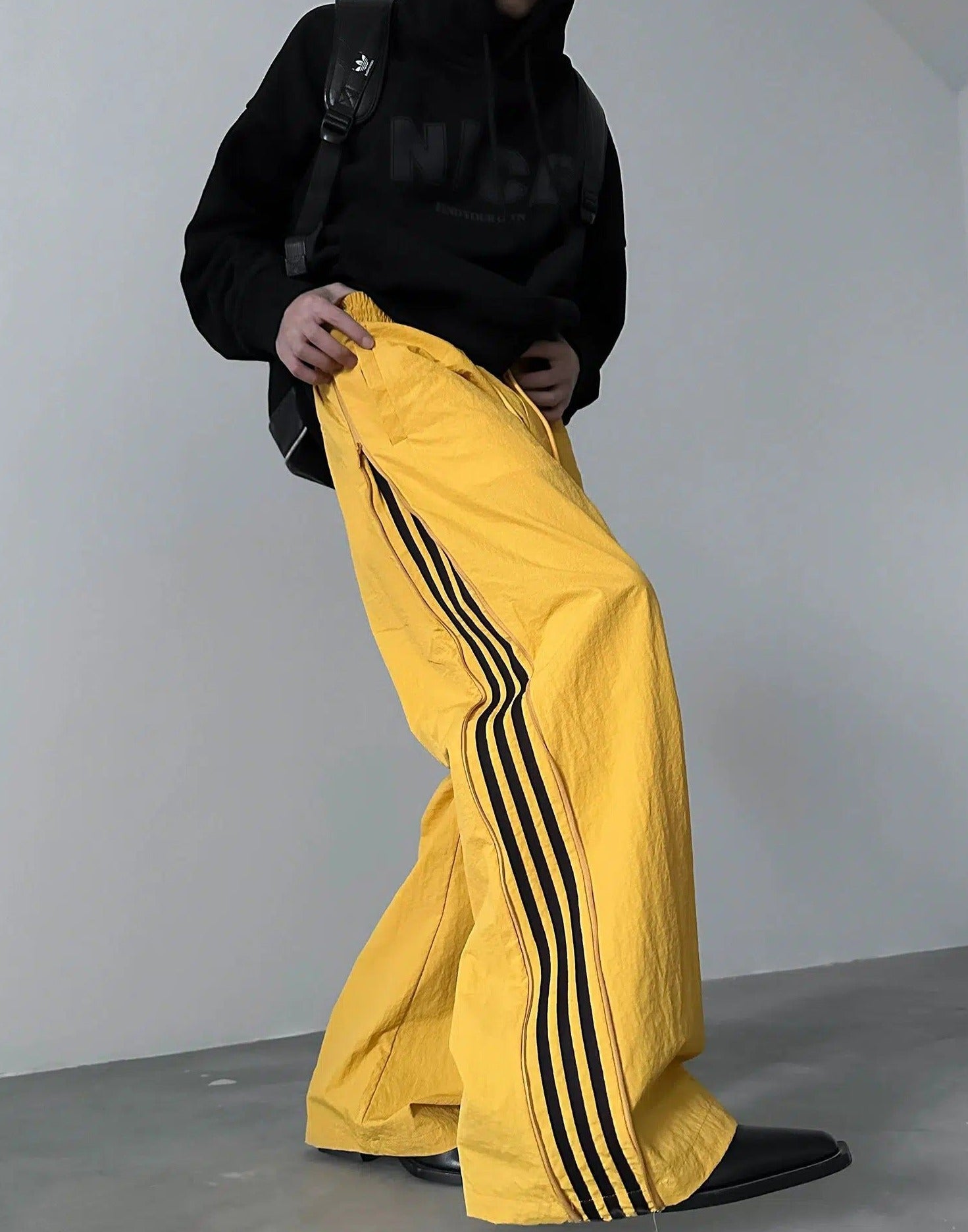 Gen Side Zip Striped Track Pants