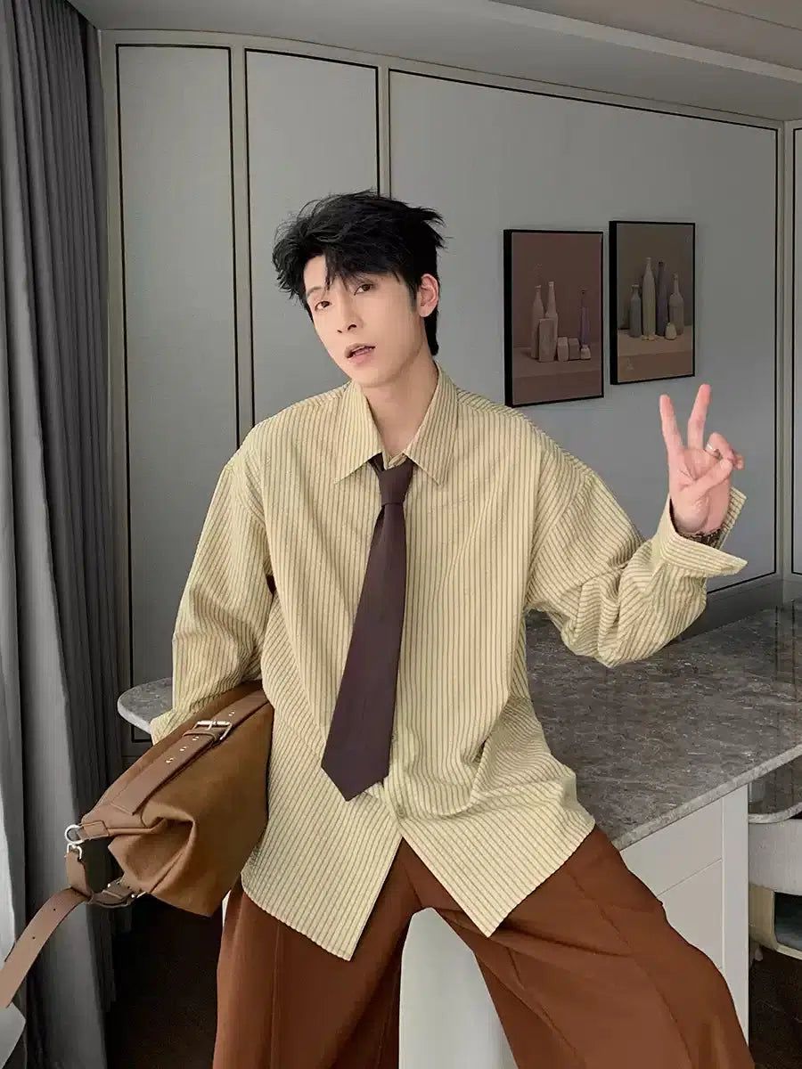korean style dress shirts men Hua Neck-Tie Striped Shirt inspired shirt in fresh Women Low Chunky Heel Choose Your Flavor:Strawberry Shortcake VariantAvailable:3Y