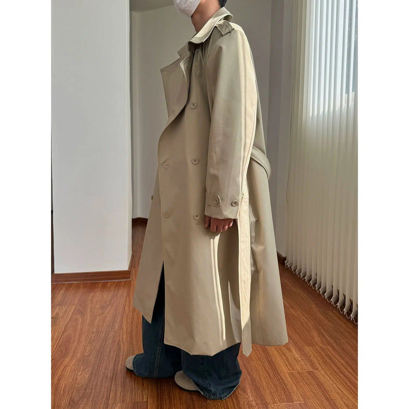 Nine Structured Style Modern Trench Coat-korean-fashion-Long Coat-Nine's Closet-OH Garments