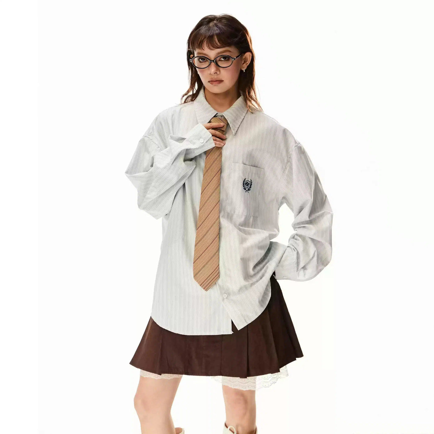 Tom School Style Loose Shirt