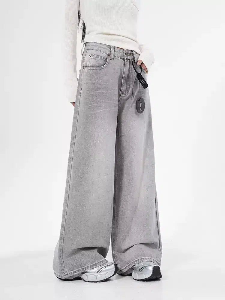 Lazy Washed Side Pockets Jeans