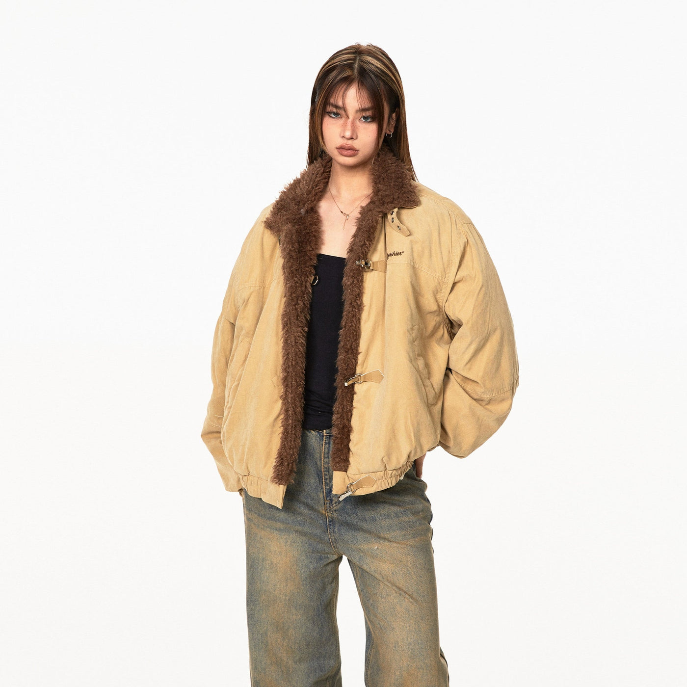 BB Mid Line Faux Fur Puffer Jacket