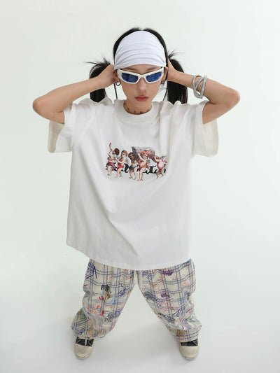 Ace Angels Graphic T-Shirt-korean-fashion-T-Shirt-Ace's Closet-OH Garments