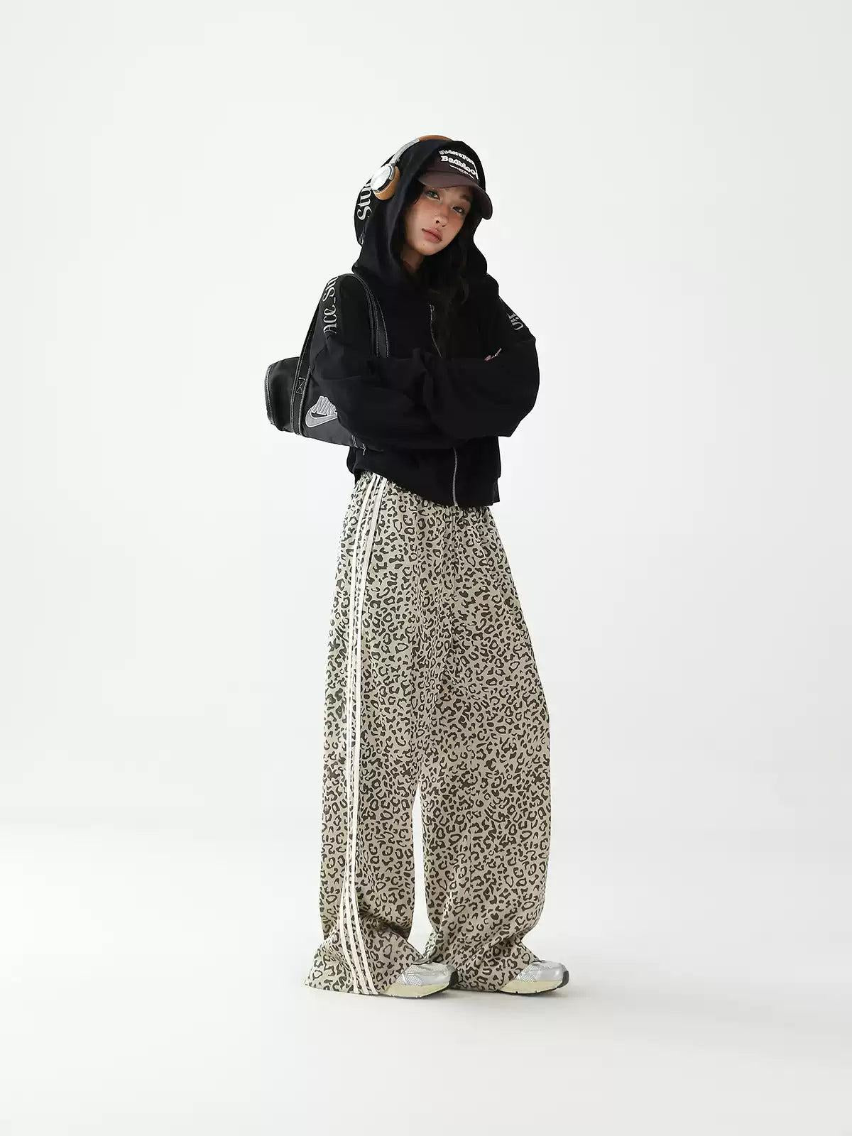 Ace Animal Print Athleisure Track Pants-korean-fashion-Pants-Ace's Closet-OH Garments