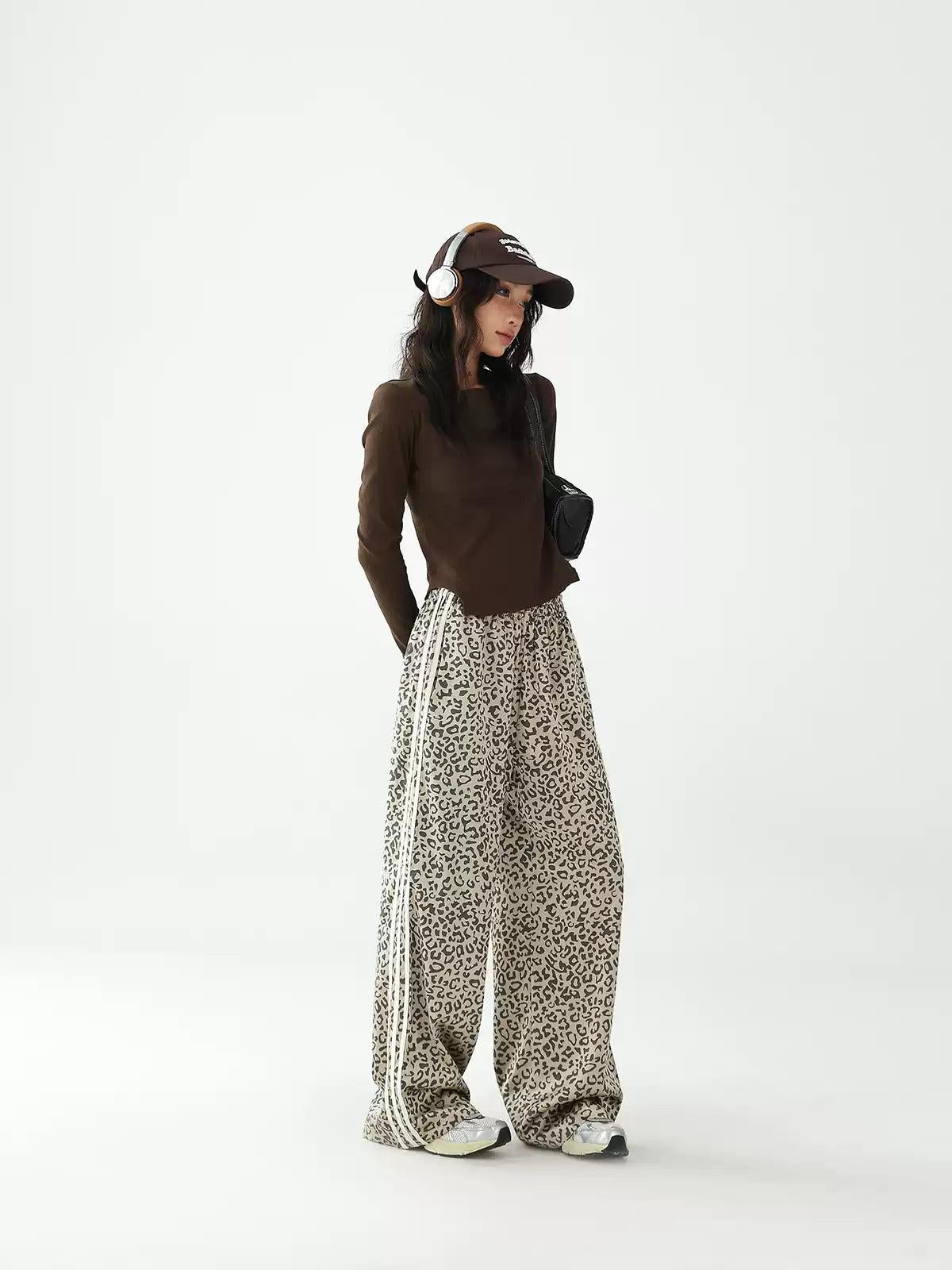Ace Animal Print Athleisure Track Pants-korean-fashion-Pants-Ace's Closet-OH Garments