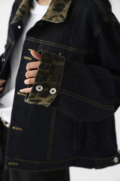 Ace Camouflage Spliced Denim Jacket-korean-fashion-Jacket-Ace's Closet-OH Garments