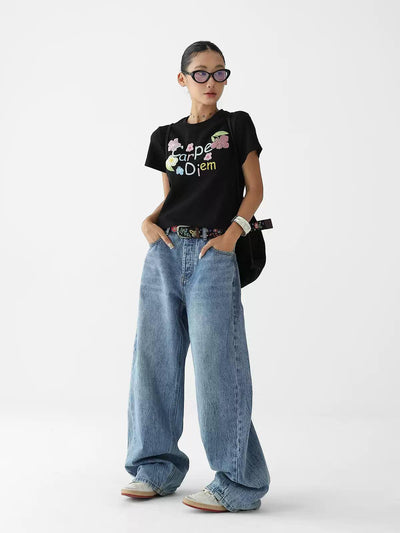 Ace Carpe Diem Cropped T-Shirt-korean-fashion-T-Shirt-Ace's Closet-OH Garments