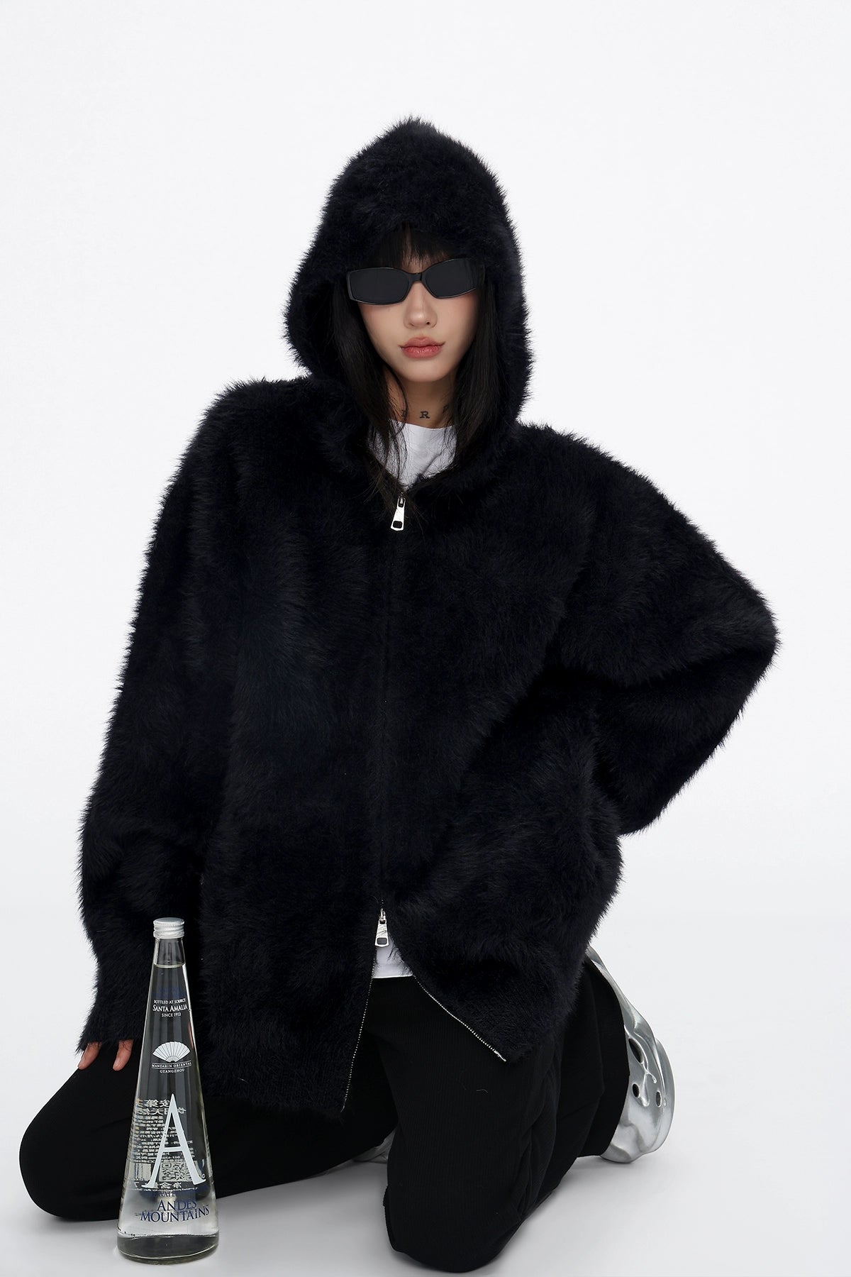 Ace Casual Fuzzy Hooded Jacket-korean-fashion-Jacket-Ace's Closet-OH Garments