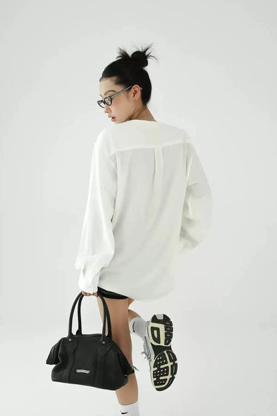 Ace Chic V-Neck Shirt-korean-fashion-Shirt-Ace's Closet-OH Garments