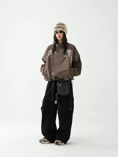 Ace Contrast Block Windbreaker Jacket-korean-fashion-Jacket-Ace's Closet-OH Garments