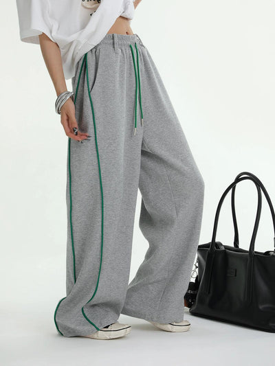 Ace Contrast Color Loose Thin Sweatpants-korean-fashion-Pants-Ace's Closet-OH Garments