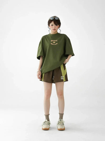 Ace Drawstring Contrast Sports Shorts-korean-fashion-Shorts-Ace's Closet-OH Garments