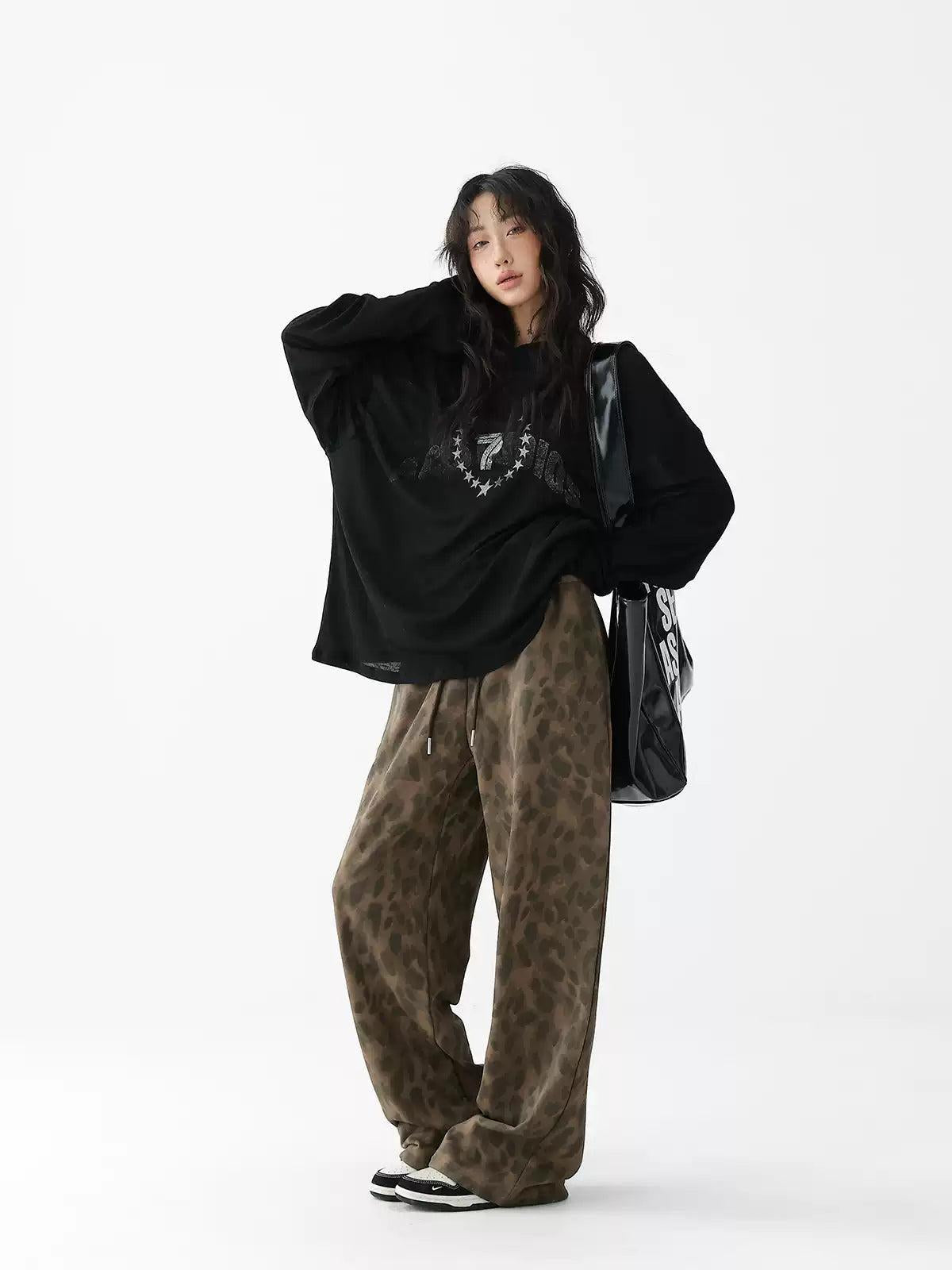 Ace Drawstring Leopard Print Pants-korean-fashion-Pants-Ace's Closet-OH Garments