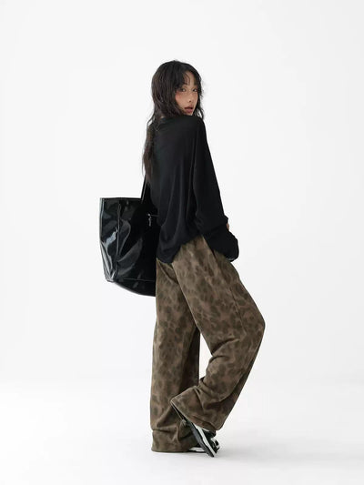 Ace Drawstring Leopard Print Pants-korean-fashion-Pants-Ace's Closet-OH Garments