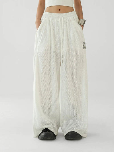 Ace Drawstring Mesh Quick-Dry Sweatpants-korean-fashion-Pants-Ace's Closet-OH Garments