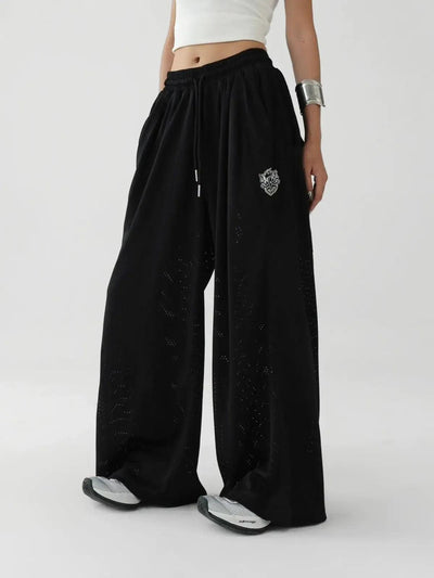 Ace Drawstring Mesh Quick-Dry Sweatpants-korean-fashion-Pants-Ace's Closet-OH Garments