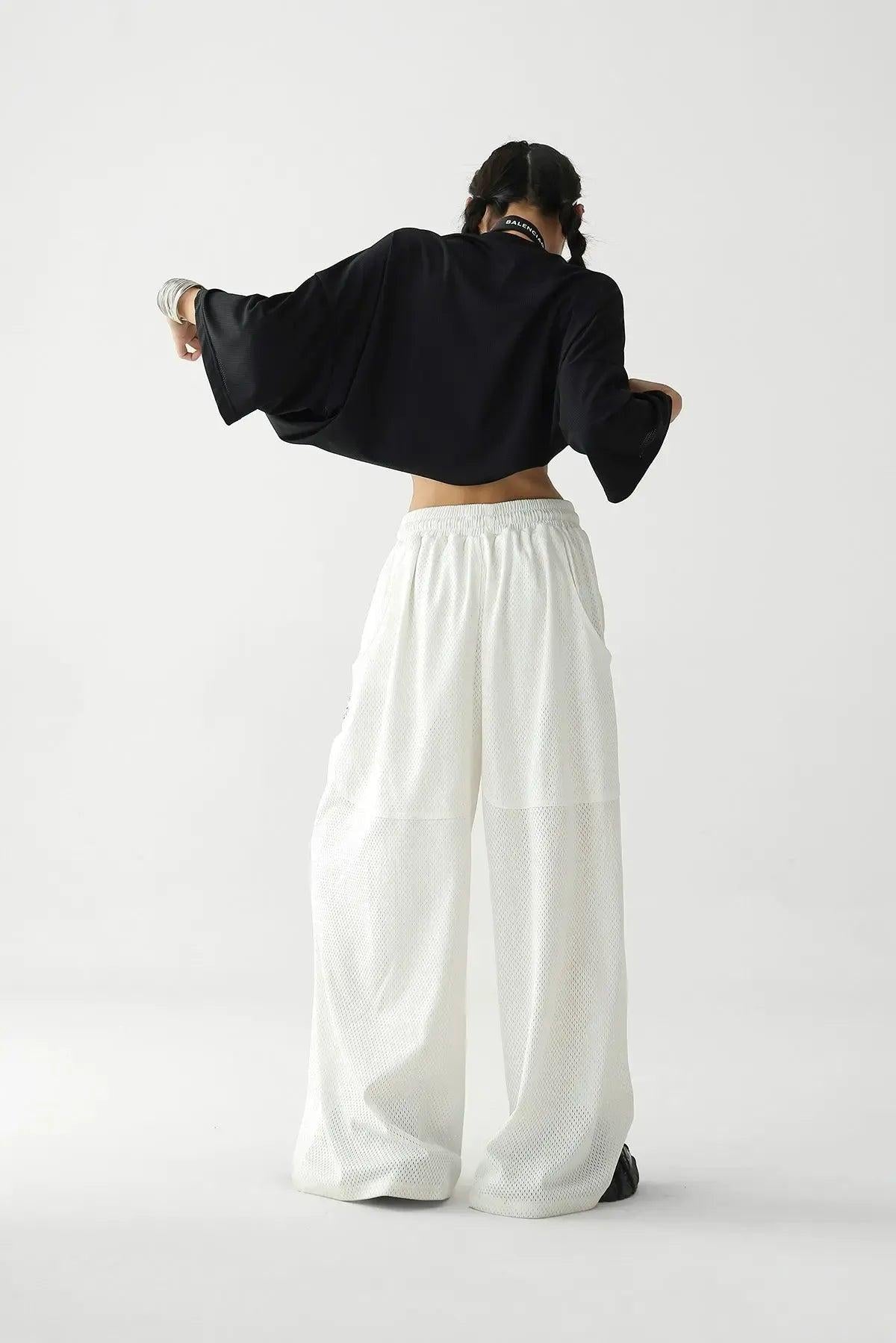 Ace Drawstring Mesh Quick-Dry Sweatpants-korean-fashion-Pants-Ace's Closet-OH Garments