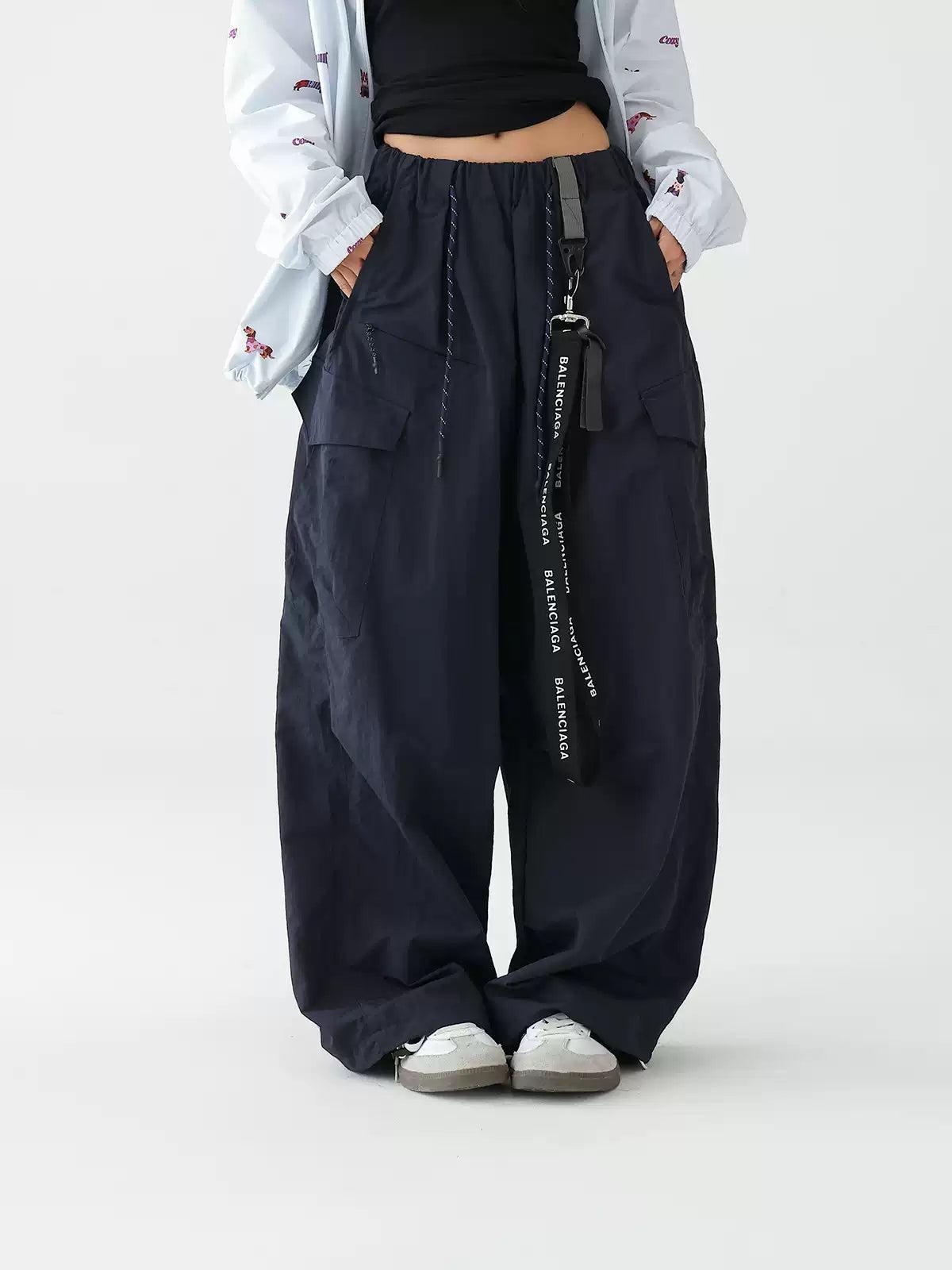 Ace Drawstring Wide Cargo Track Pants-korean-fashion-Pants-Ace's Closet-OH Garments