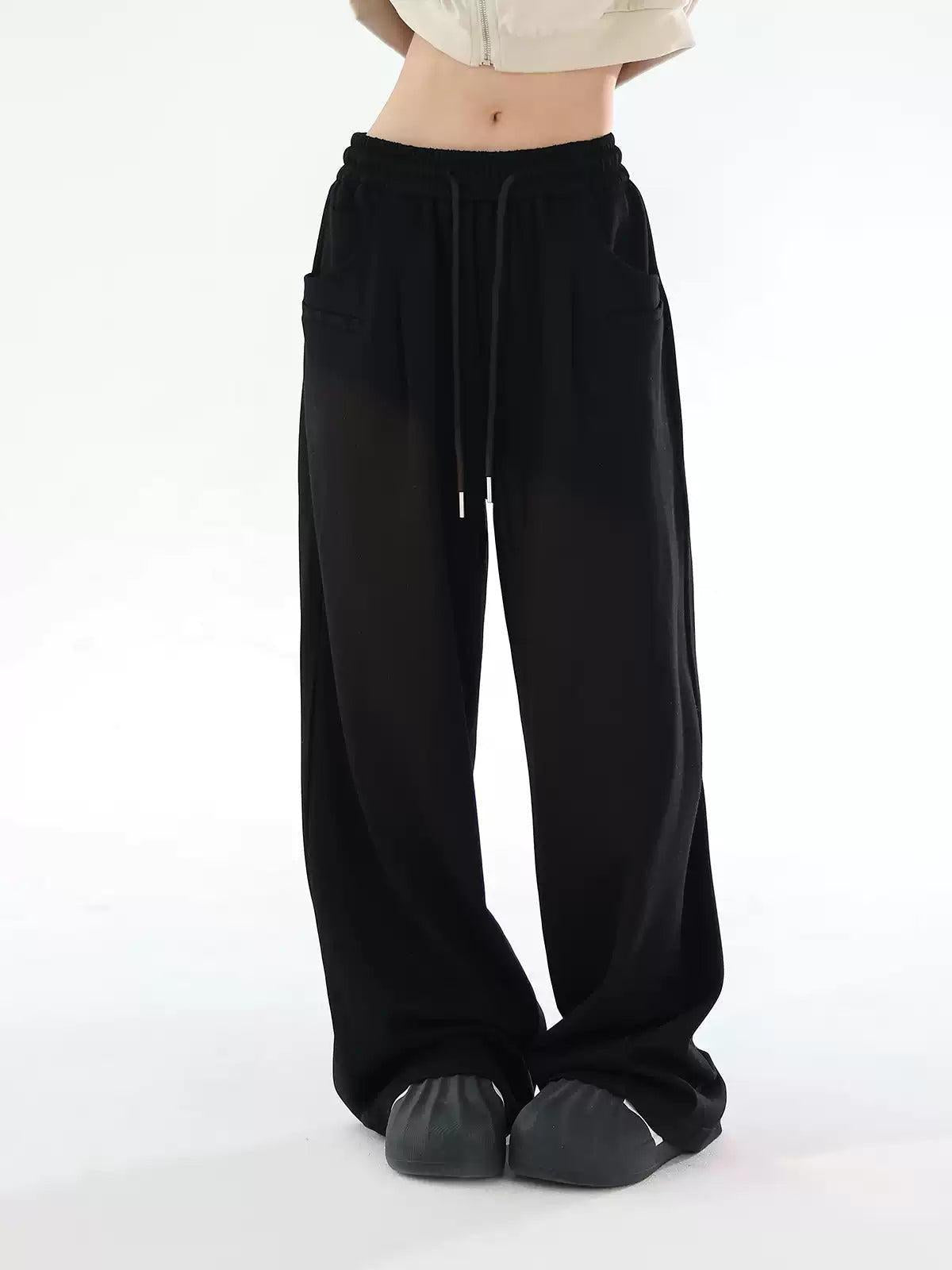 Ace Drawtsring Gartered Sweatpants-korean-fashion-Pants-Ace's Closet-OH Garments