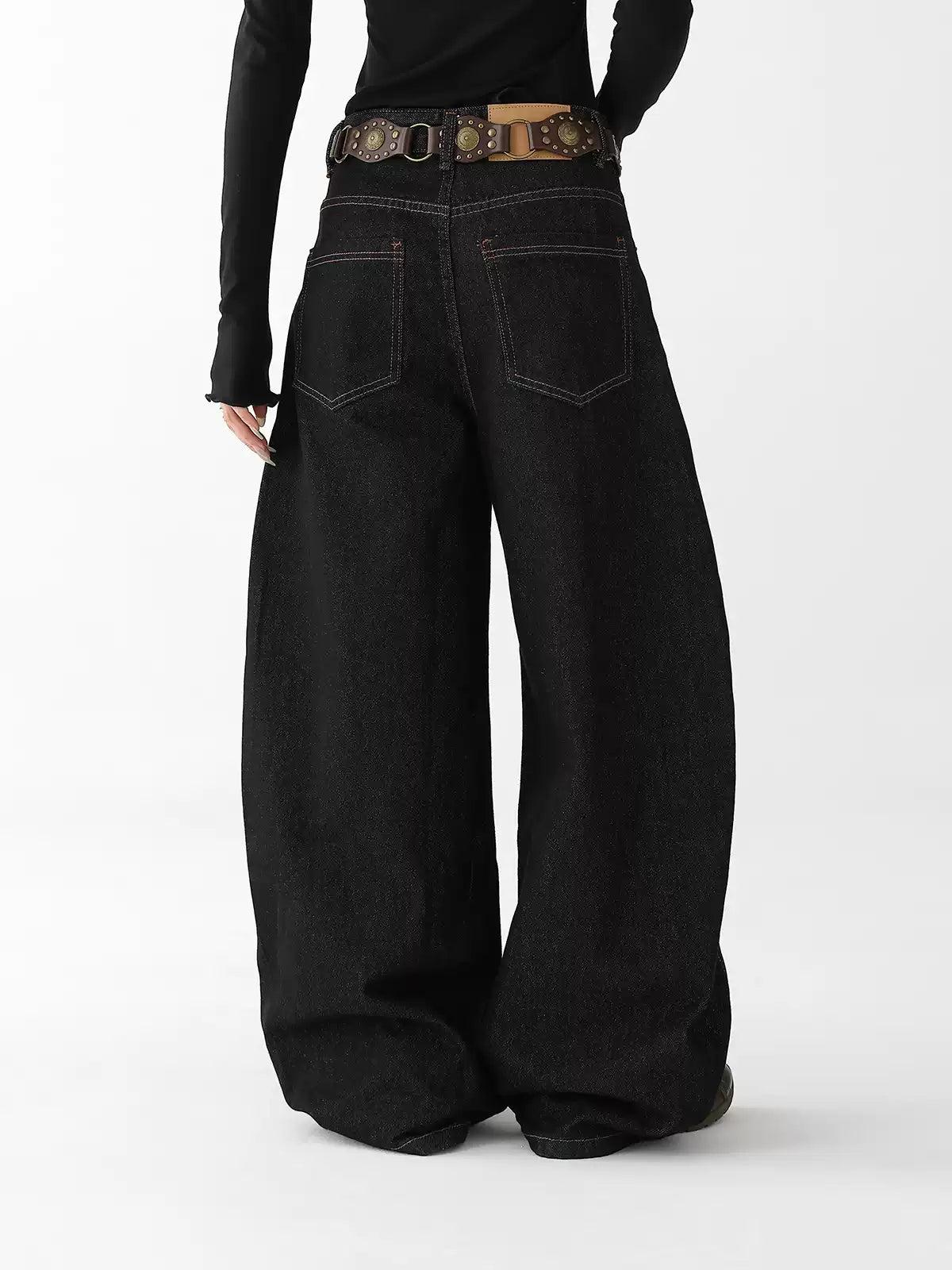 Ace Embroidered Front Pockets Jeans-korean-fashion-Jeans-Ace's Closet-OH Garments