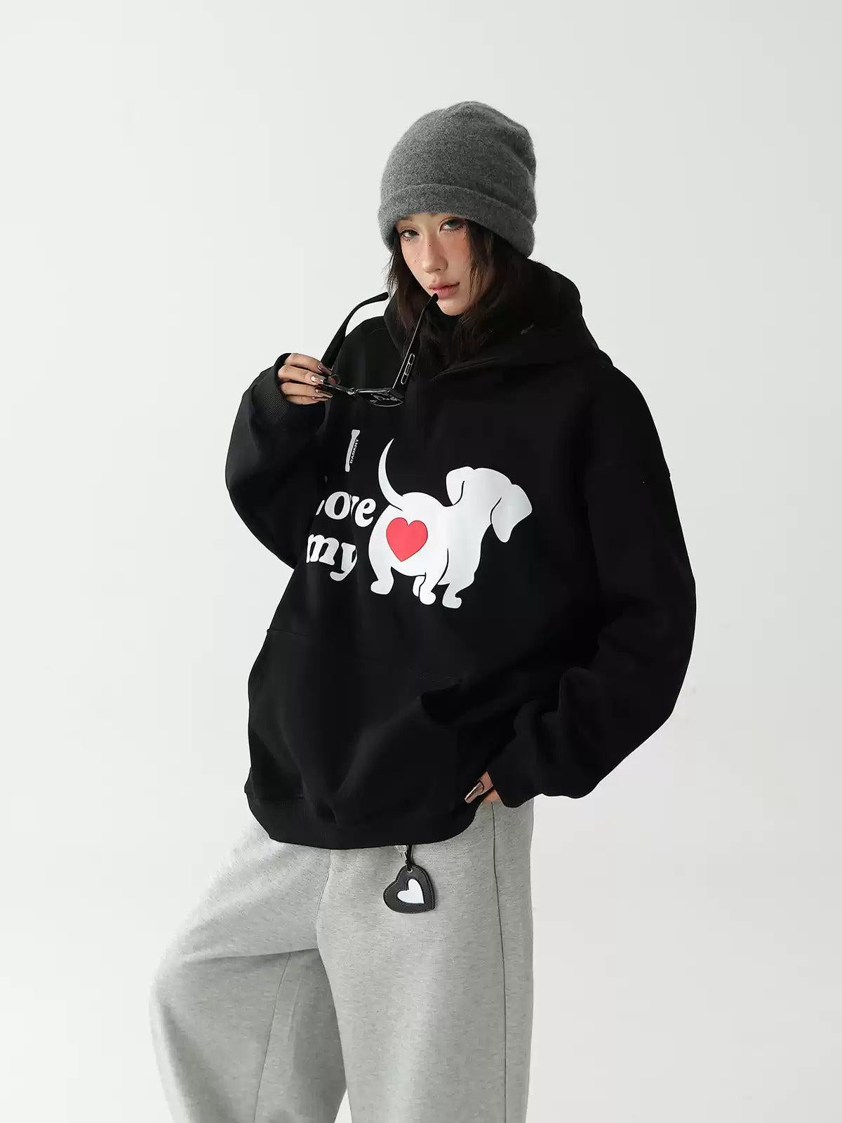 Ace I Love My Dog Hoodie-korean-fashion-Hoodie-Ace's Closet-OH Garments