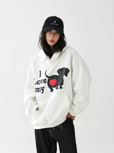 Ace I Love My Dog Hoodie-korean-fashion-Hoodie-Ace's Closet-OH Garments