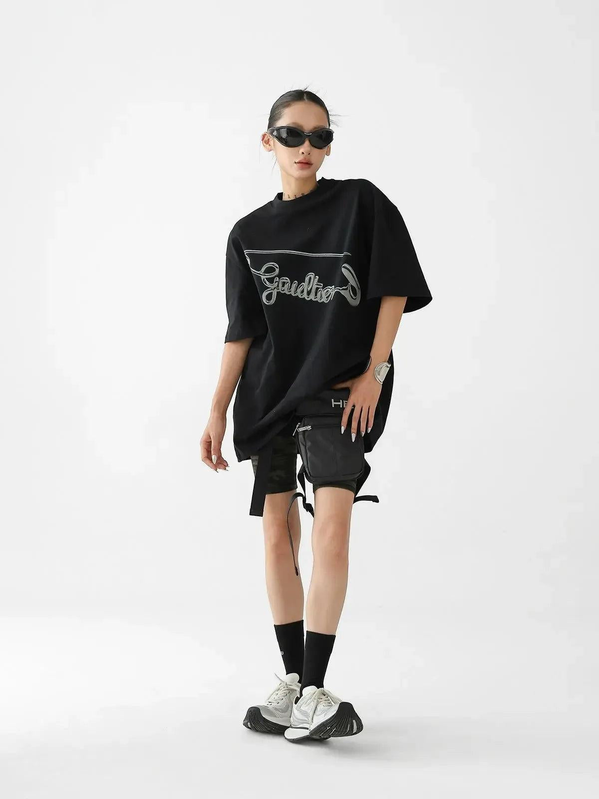 Ace Metal Pin Graphic T-Shirt-korean-fashion-T-Shirt-Ace's Closet-OH Garments