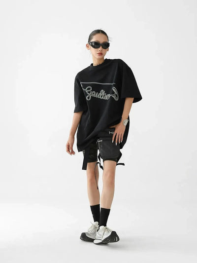 Ace Metal Pin Graphic T-Shirt-korean-fashion-T-Shirt-Ace's Closet-OH Garments