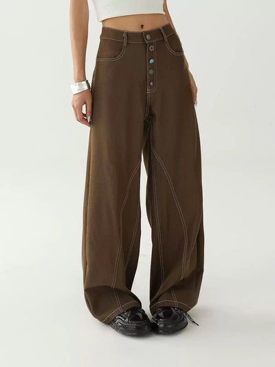 Ace Seam Lines Wide Jeans-korean-fashion-Jeans-Ace's Closet-OH Garments