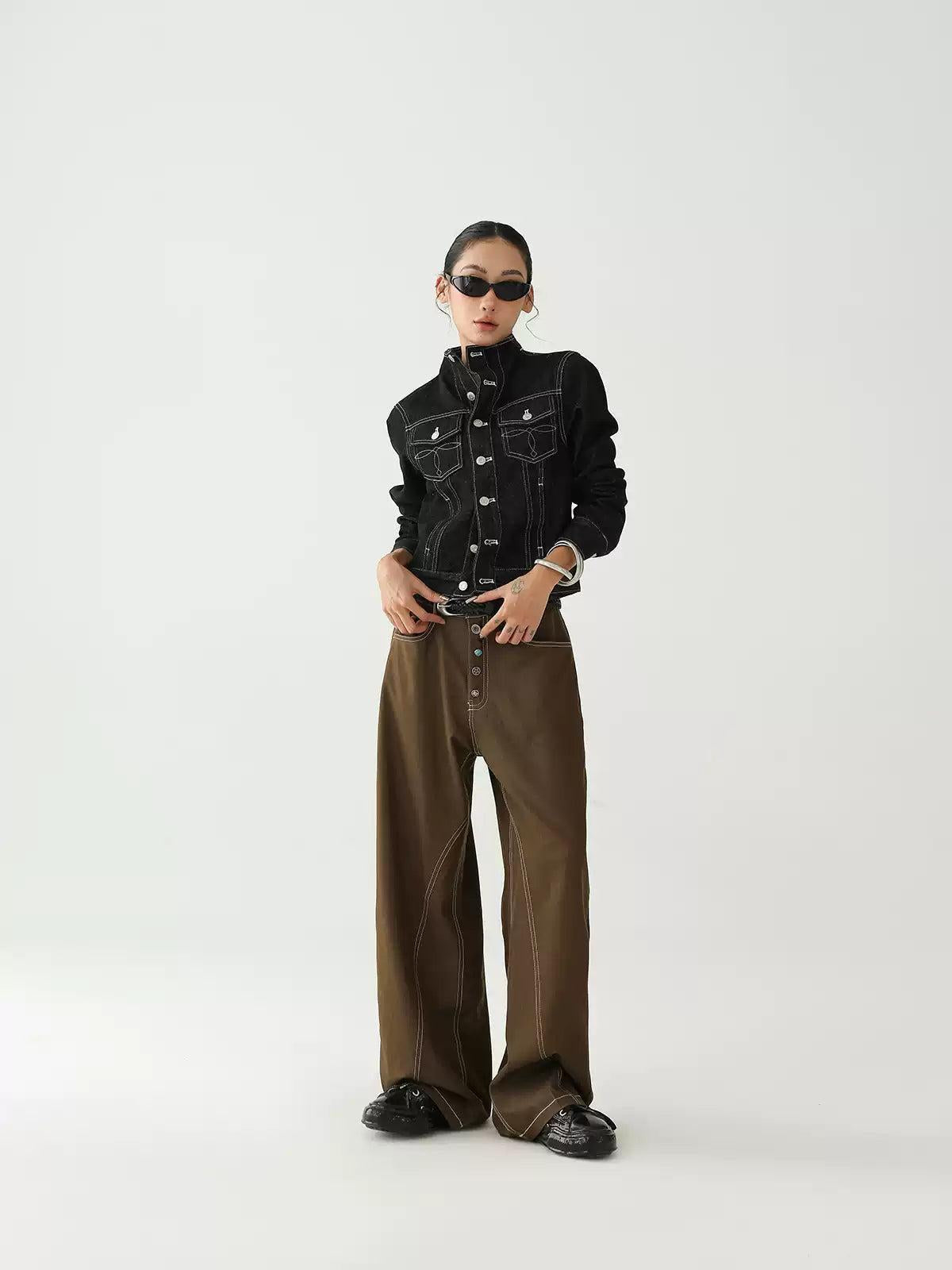 Ace Seam Lines Wide Jeans-korean-fashion-Jeans-Ace's Closet-OH Garments