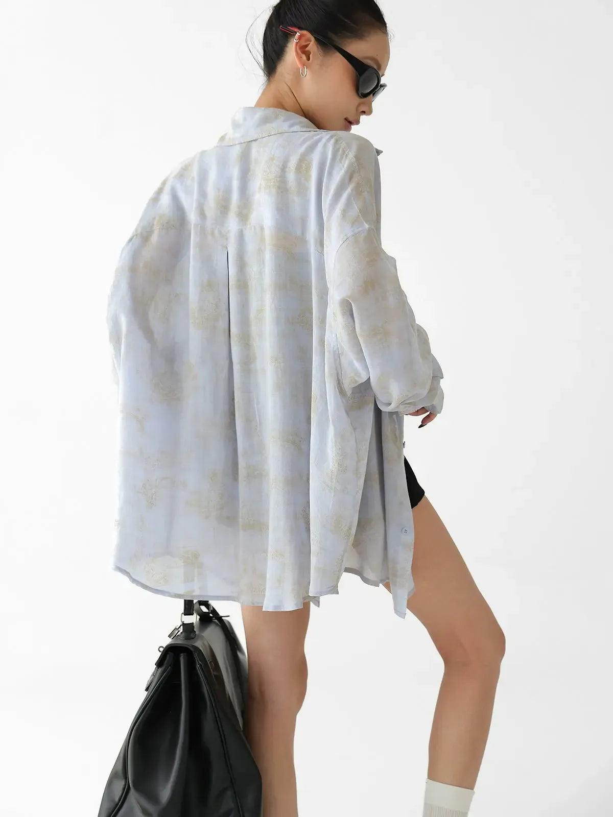Ace Sheer Gradient Print Shirt-korean-fashion-Shirt-Ace's Closet-OH Garments
