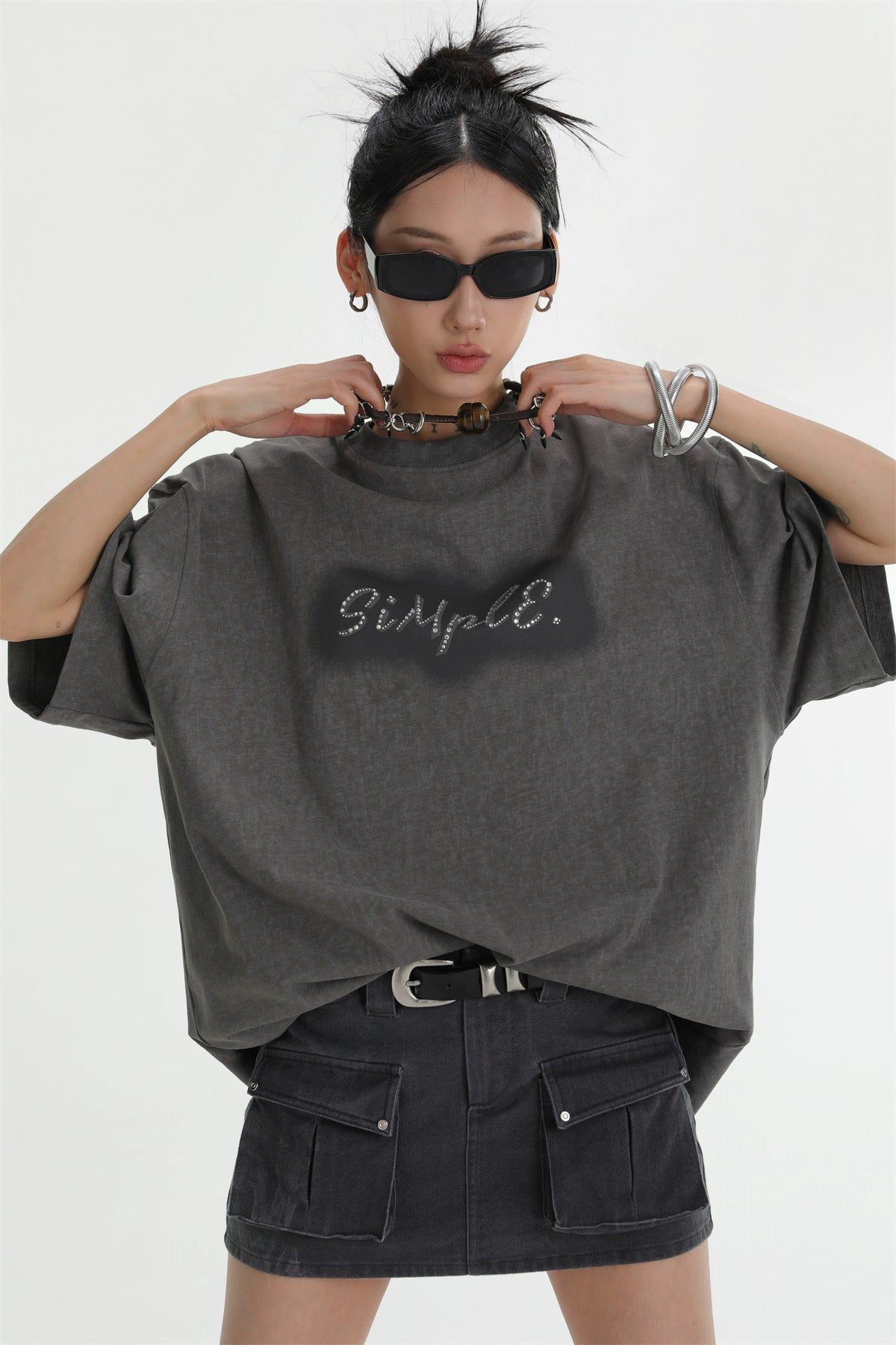 Ace Simple T-Shirt-korean-fashion-T-Shirt-Ace's Closet-OH Garments