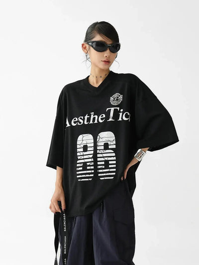 Ace Sports Cracked Print T-Shirt-korean-fashion-T-Shirt-Ace's Closet-OH Garments