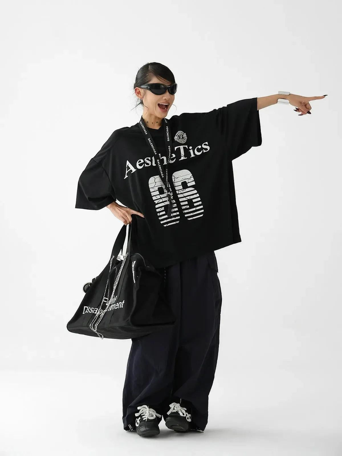 Ace Sports Cracked Print T-Shirt-korean-fashion-T-Shirt-Ace's Closet-OH Garments