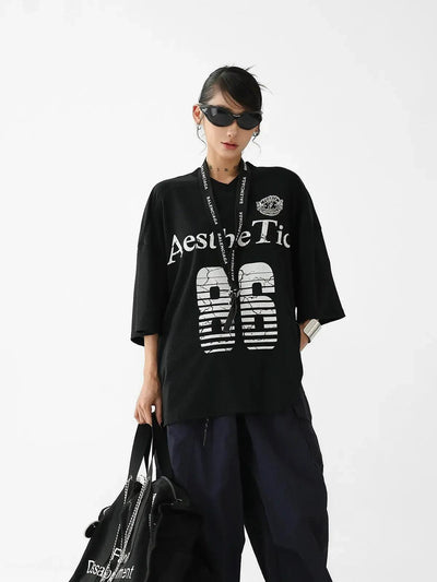 Ace Sports Cracked Print T-Shirt-korean-fashion-T-Shirt-Ace's Closet-OH Garments