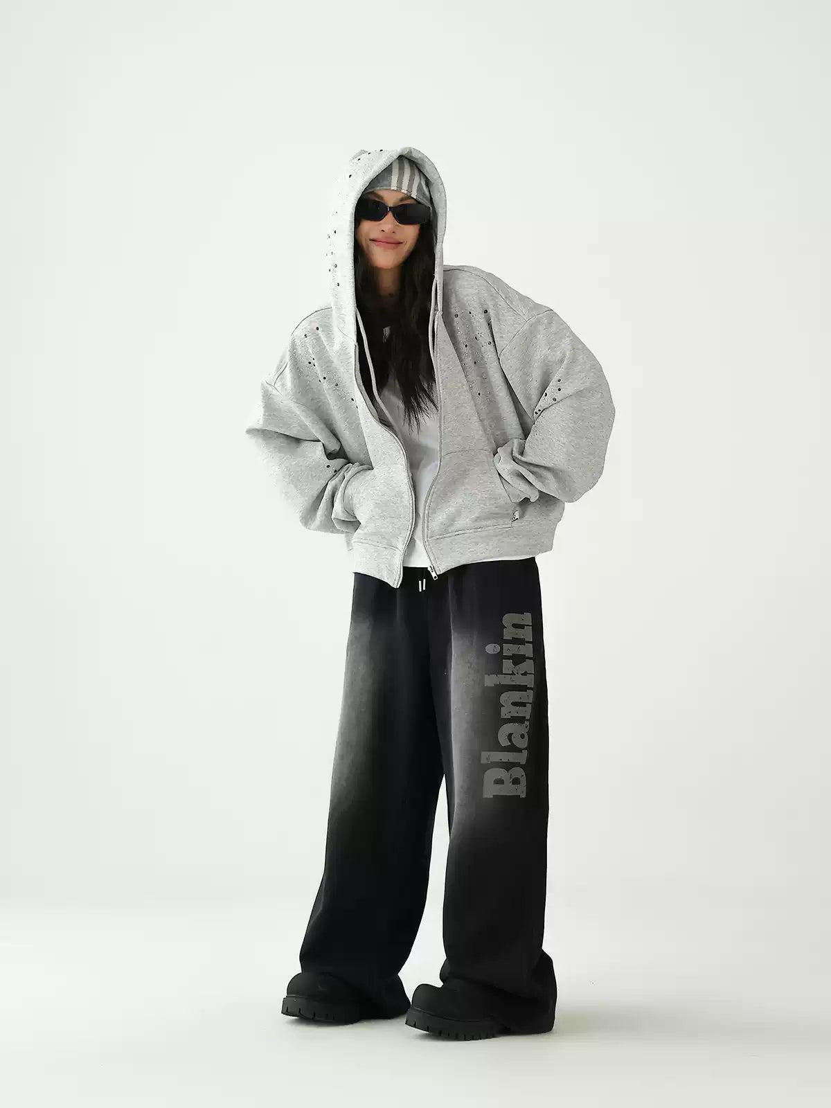 Ace Text Print Faded Jeans-korean-fashion-Jeans-Ace's Closet-OH Garments