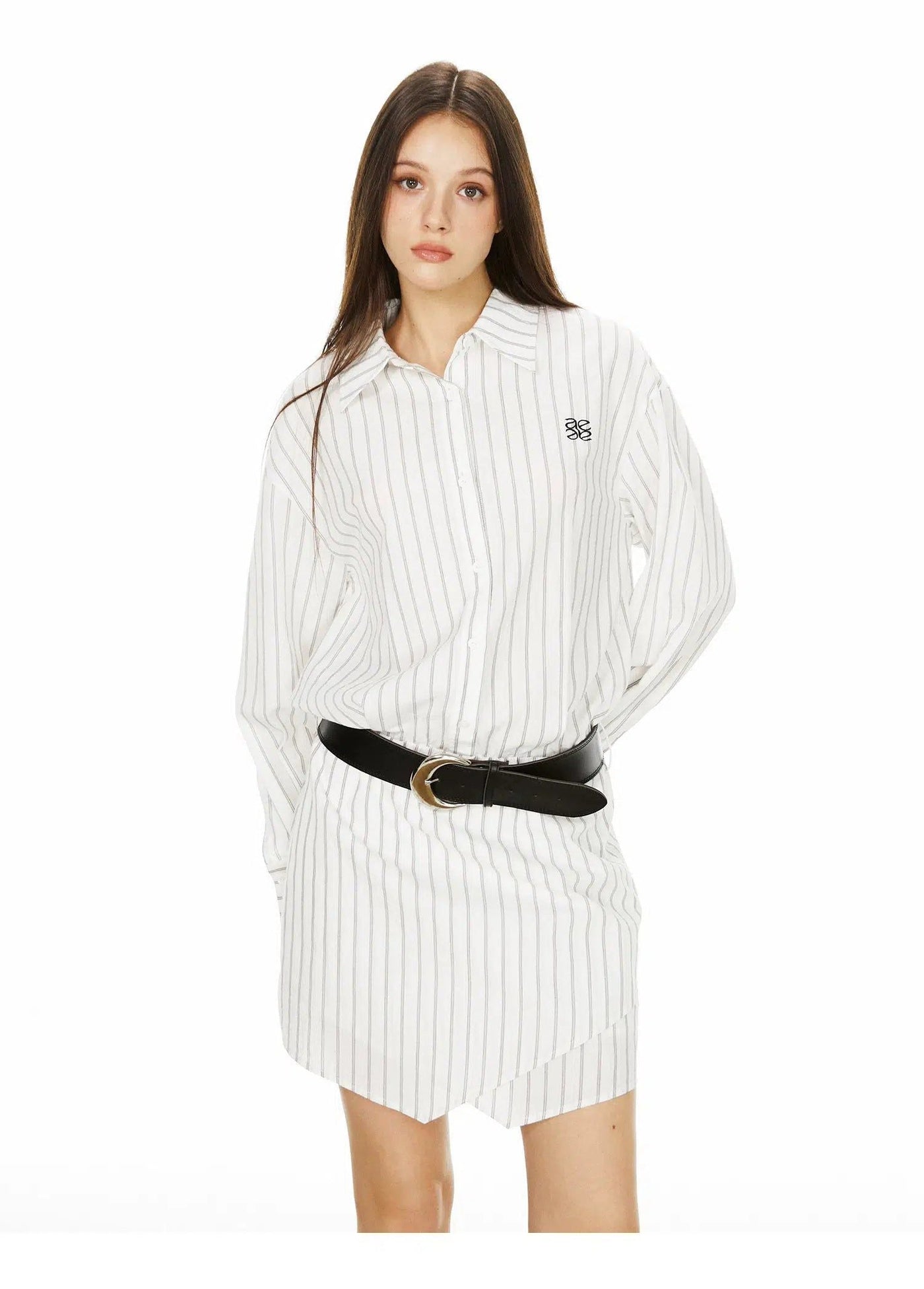 Ada Logo Vertical Striped Dress-korean-fashion-Dress-Ada's Closet-OH Garments