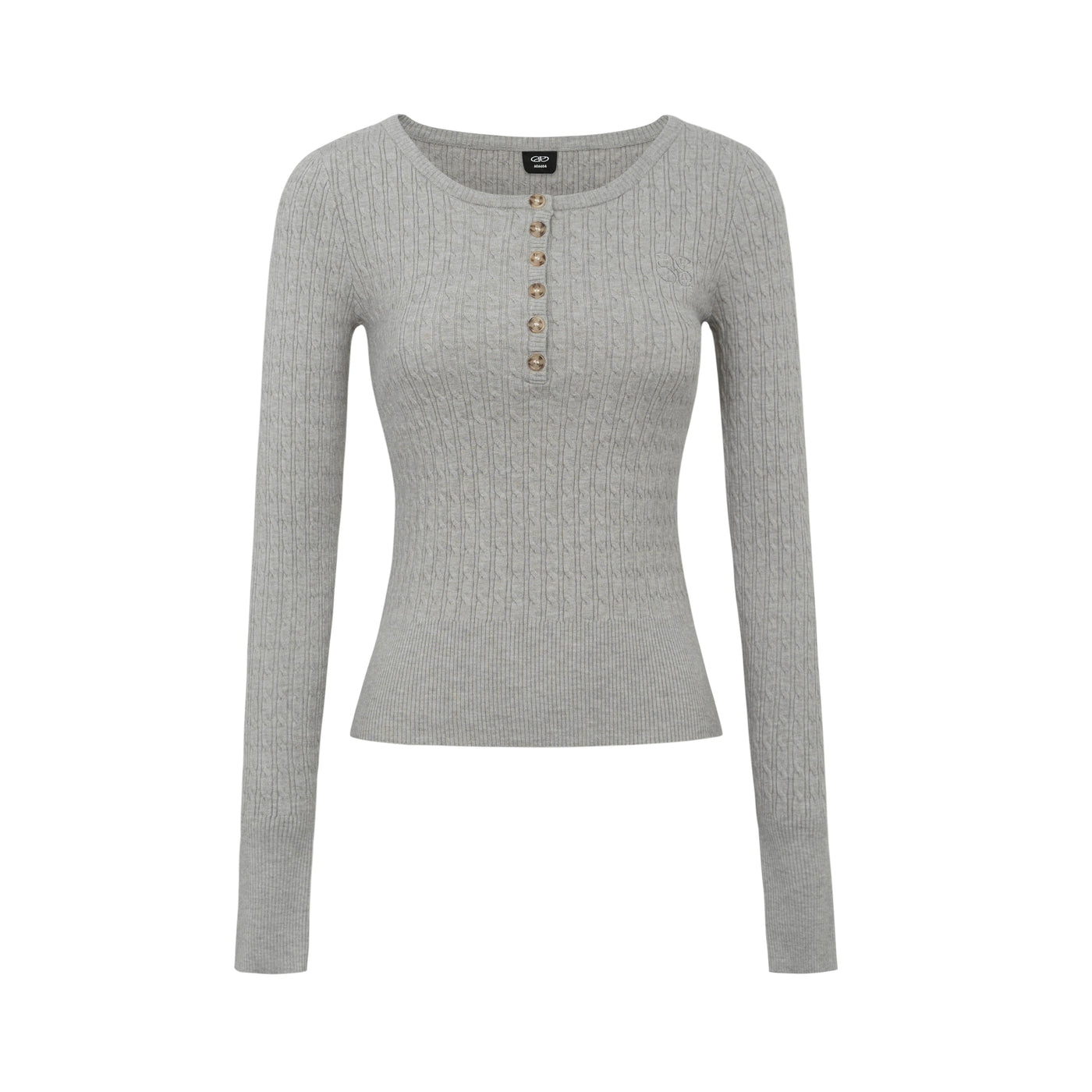 Ada Six-Buttons Textured Sweater-korean-fashion-Sweater-Ada's Closet-OH Garments
