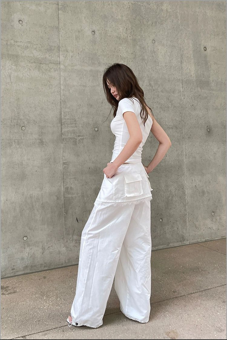 Agam Detachable Layer Track Pants-korean-fashion-Pants-Agam's Closet-OH Garments