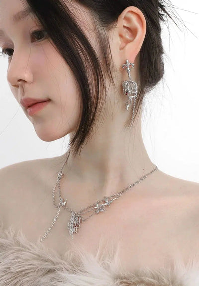 Apom Butterfly & Birdcage Earrings-korean-fashion-Earrings-Apom's Closet-OH Garments