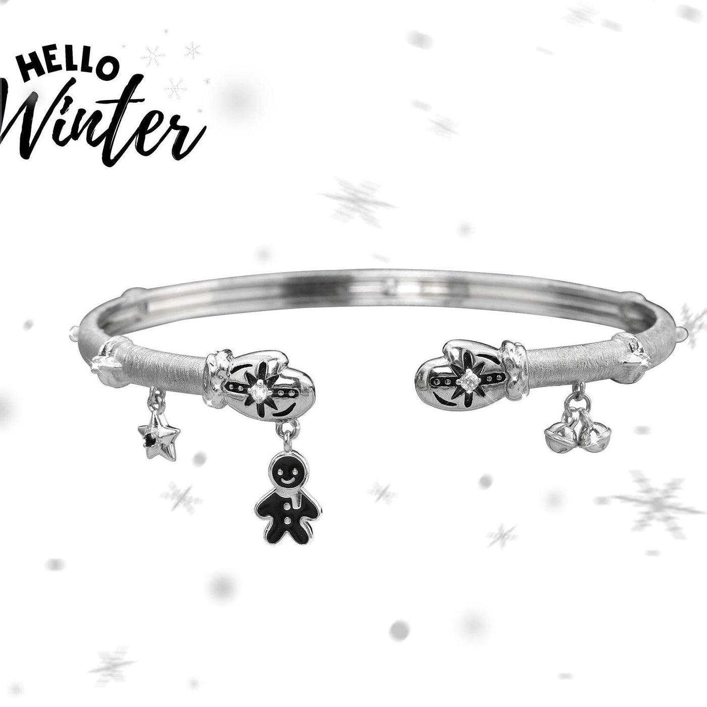Apom Gloves & Snowman Brushed Bracelet-korean-fashion-Bracelet-Apom's Closet-OH Garments
