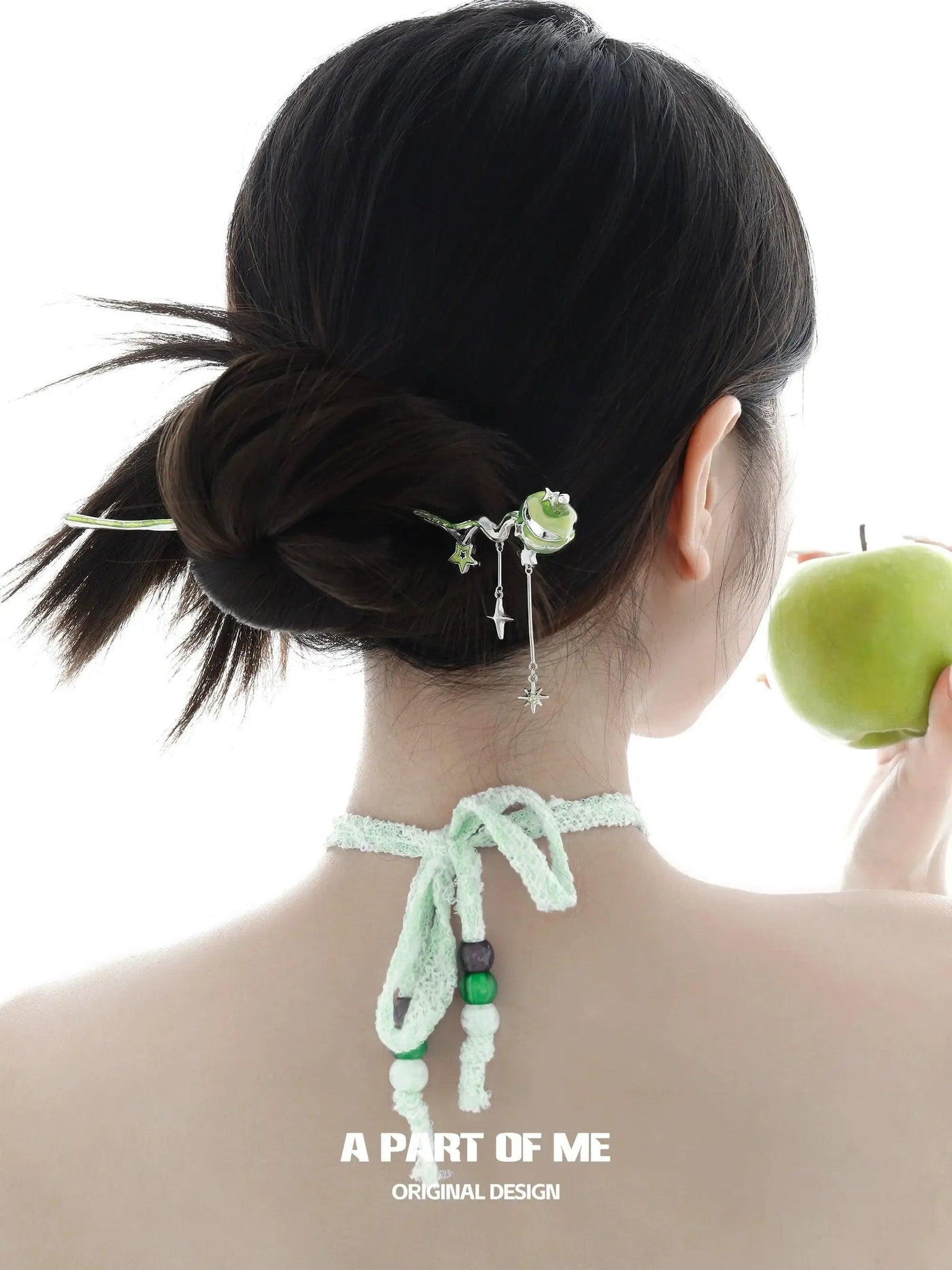 Apom Green Apple Hair Pin-korean-fashion-Hair Accessory-Apom's Closet-OH Garments