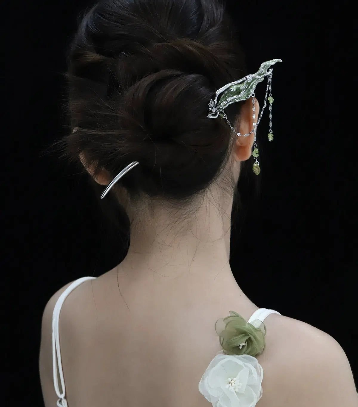 Apom Leaf Cosmic Melt Hair Pin-korean-fashion-Hair Accessory-Apom's Closet-OH Garments