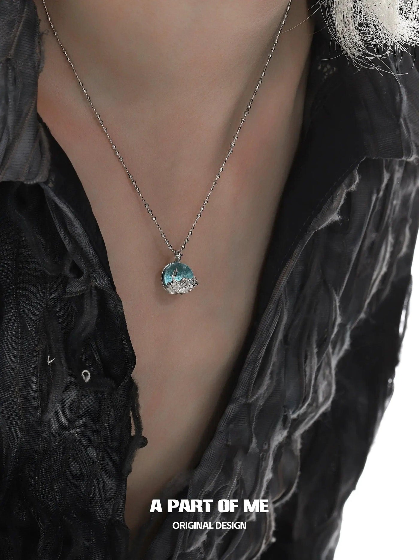 Apom Sea & Mountain Pendant Necklace-korean-fashion-Necklace-Apom's Closet-OH Garments