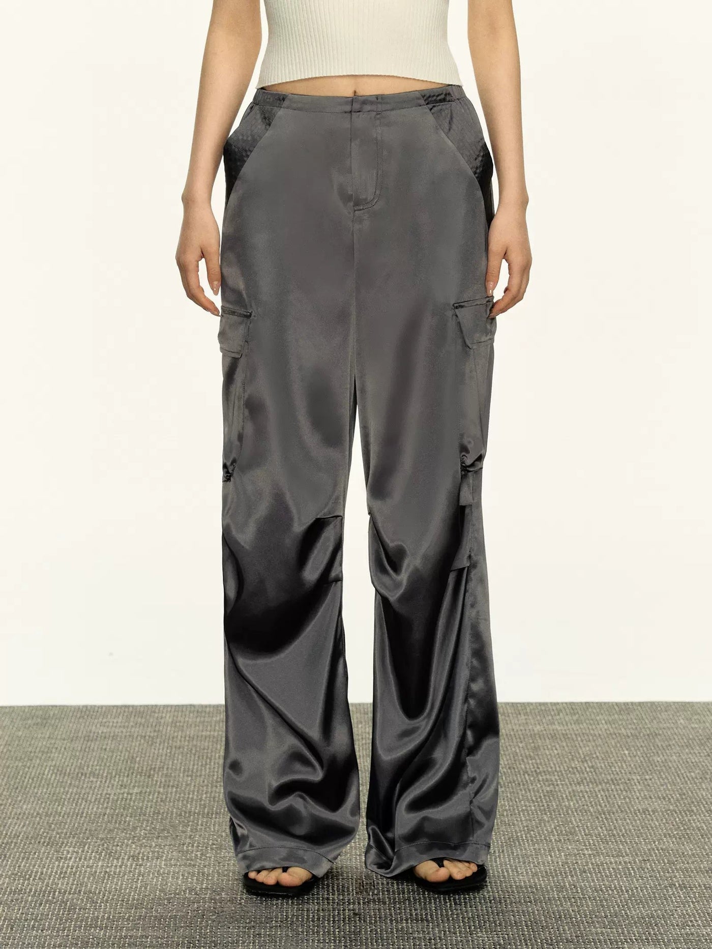 Arise Sleek Drape Cargo Pants-korean-fashion-Pants-Arise's Closet-OH Garments