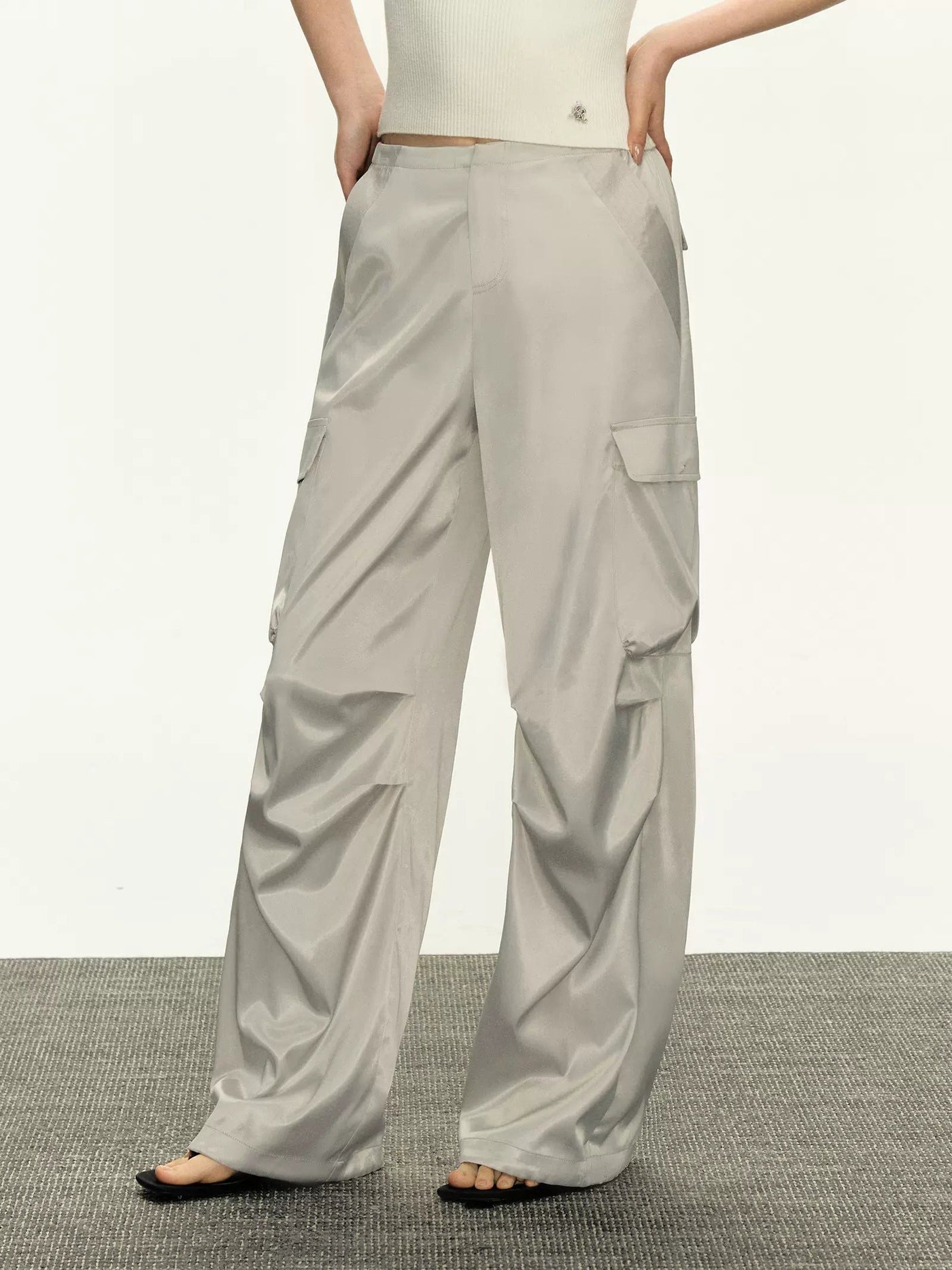 Arise Sleek Drape Cargo Pants-korean-fashion-Pants-Arise's Closet-OH Garments