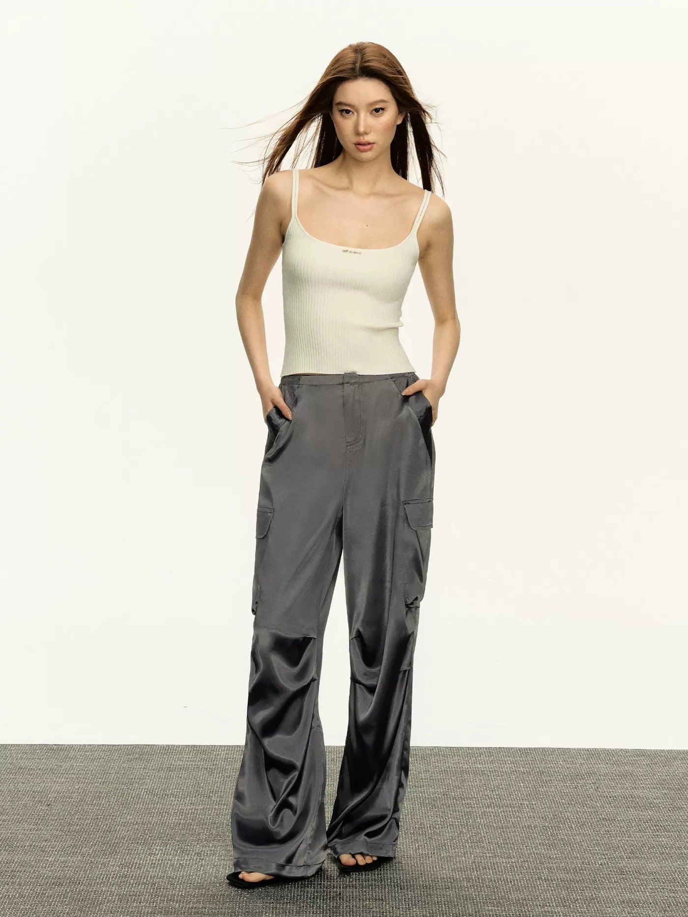 Arise Sleek Drape Cargo Pants-korean-fashion-Pants-Arise's Closet-OH Garments
