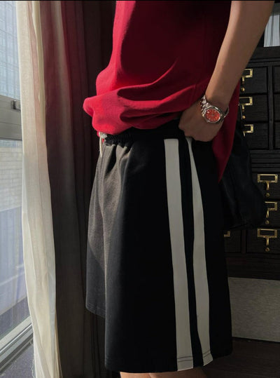 Bang Casual Side Stripes Sports Shorts-korean-fashion-Shorts-Bang's Closet-OH Garments