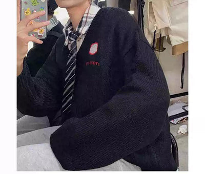 Bang College Style Embroidered Sweater-korean-fashion-Sweater-Bang's Closet-OH Garments