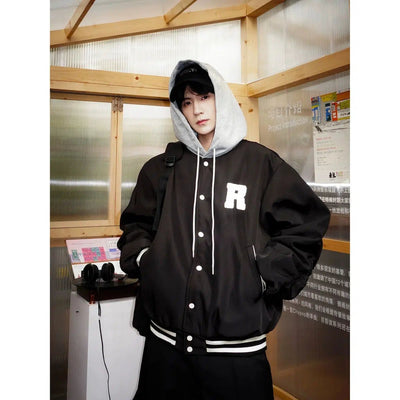 Bang Contrast Hooded Varsity Jacket-korean-fashion-Jacket-Bang's Closet-OH Garments